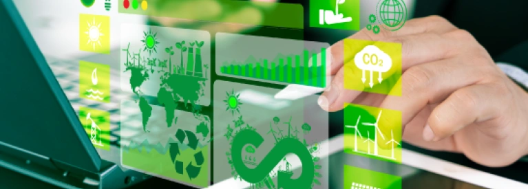 Technologie cyfrowe wspierające strategie ESG oraz transformację energetyczną w biznesie.