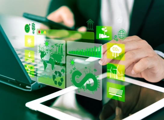 Technologie cyfrowe wspierające strategie ESG oraz transformację energetyczną w biznesie.